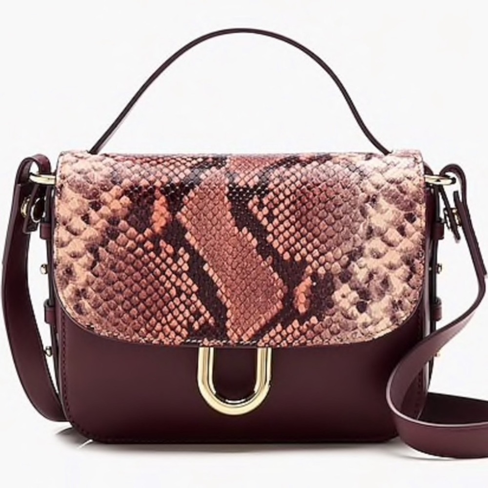 J. Crew Snakeskin Embossed Purse